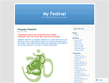 Tablet Screenshot of allmyfestival.wordpress.com