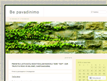 Tablet Screenshot of bepavadinimo.wordpress.com