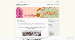 Desktop Screenshot of lulupainting.wordpress.com