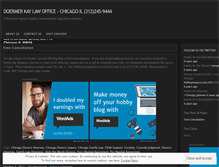 Tablet Screenshot of doermerlaw.wordpress.com