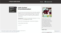 Desktop Screenshot of magdawozniak.wordpress.com