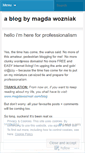 Mobile Screenshot of magdawozniak.wordpress.com