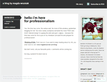 Tablet Screenshot of magdawozniak.wordpress.com