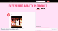 Desktop Screenshot of everythingbeautyinsideout.wordpress.com