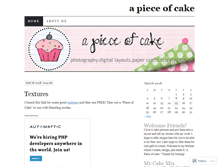 Tablet Screenshot of apieceofcakeblog.wordpress.com