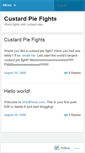 Mobile Screenshot of custardpiefight.wordpress.com