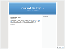 Tablet Screenshot of custardpiefight.wordpress.com