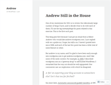 Tablet Screenshot of andrew.wordpress.com