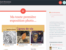 Tablet Screenshot of luciebrousseau.wordpress.com