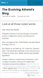 Mobile Screenshot of evolvingatheist.wordpress.com