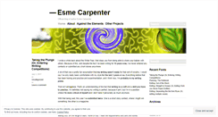 Desktop Screenshot of esmecarpenter.wordpress.com