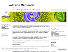 Tablet Screenshot of esmecarpenter.wordpress.com