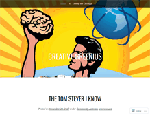 Tablet Screenshot of creativegreenius.wordpress.com