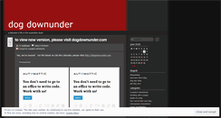 Desktop Screenshot of dogdownunder.wordpress.com