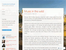 Tablet Screenshot of catatonicinmyhead.wordpress.com