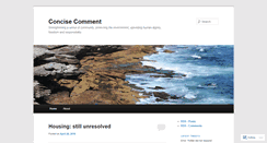 Desktop Screenshot of concisecomment.wordpress.com