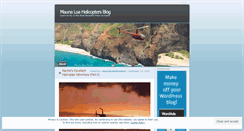 Desktop Screenshot of maunaloahelicopters.wordpress.com