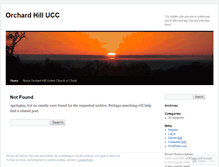 Tablet Screenshot of orchardhillucc.wordpress.com