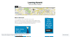 Desktop Screenshot of learningkarachi.wordpress.com