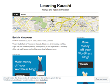 Tablet Screenshot of learningkarachi.wordpress.com