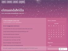 Tablet Screenshot of elmaandabrilla.wordpress.com