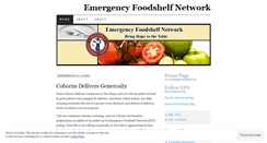 Desktop Screenshot of emergencyfoodshelfnetwork.wordpress.com