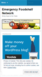 Mobile Screenshot of emergencyfoodshelfnetwork.wordpress.com
