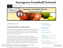 Tablet Screenshot of emergencyfoodshelfnetwork.wordpress.com