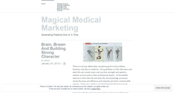 Desktop Screenshot of magicalmedicalmarketing.wordpress.com