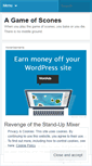 Mobile Screenshot of agameofscones.wordpress.com