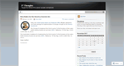 Desktop Screenshot of 37thoughts.wordpress.com
