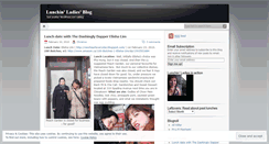 Desktop Screenshot of lunchinladies.wordpress.com