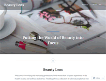 Tablet Screenshot of beautylens.wordpress.com