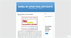 Desktop Screenshot of barradedeficiente.wordpress.com