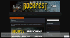 Desktop Screenshot of goteborgrockfest.wordpress.com