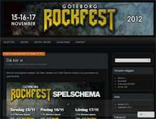 Tablet Screenshot of goteborgrockfest.wordpress.com