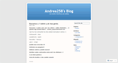 Desktop Screenshot of andrea258.wordpress.com
