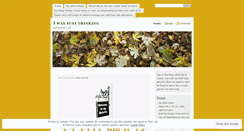 Desktop Screenshot of justathoughtmyblog.wordpress.com