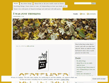 Tablet Screenshot of justathoughtmyblog.wordpress.com