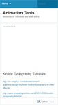 Mobile Screenshot of animationtools.wordpress.com
