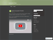 Tablet Screenshot of animationtools.wordpress.com