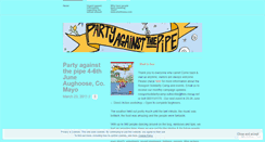 Desktop Screenshot of partyagainstthepipe.wordpress.com