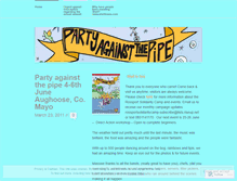 Tablet Screenshot of partyagainstthepipe.wordpress.com