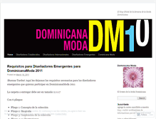 Tablet Screenshot of dominicanamoda2010.wordpress.com