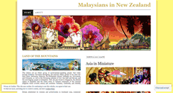 Desktop Screenshot of malaysiansinnewzealand.wordpress.com