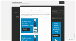 Desktop Screenshot of darkbrownhair.wordpress.com