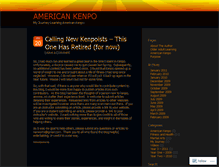 Tablet Screenshot of americankenpo.wordpress.com