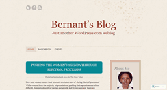 Desktop Screenshot of bernant.wordpress.com