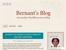 Tablet Screenshot of bernant.wordpress.com