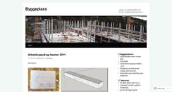 Desktop Screenshot of byggeplass.wordpress.com